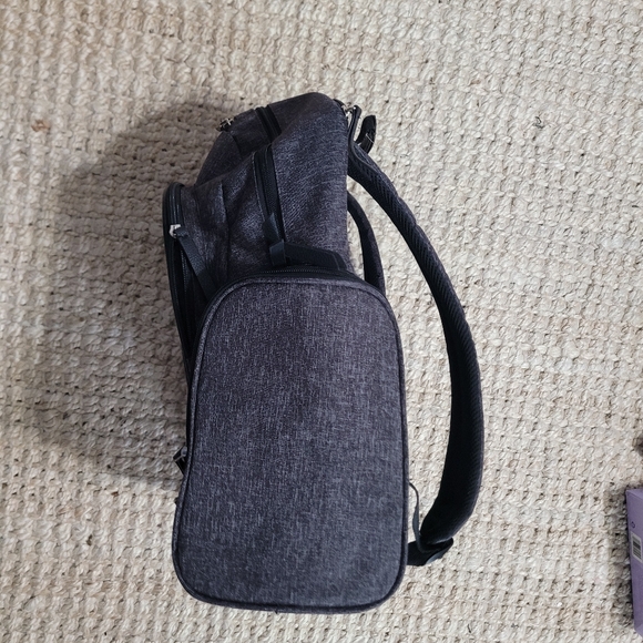 Baby Boom Adjustable Shoulder Strap Insulated Pockets Backpack Diaper Bag Black - Picture 3 of 11